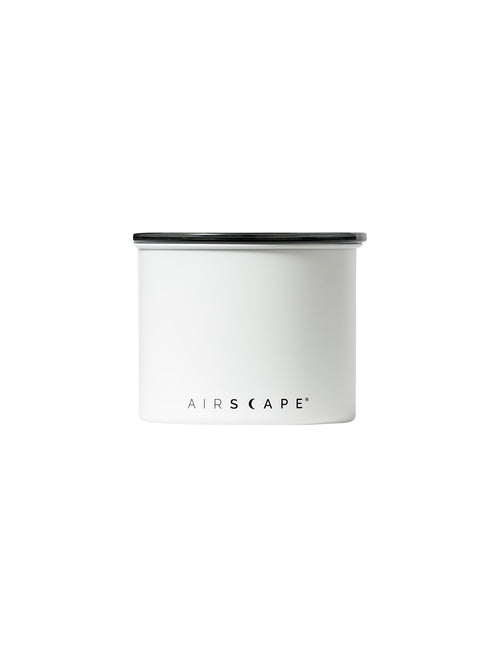 Airscape Edelstahl Aromabehälter 250g weiß matt