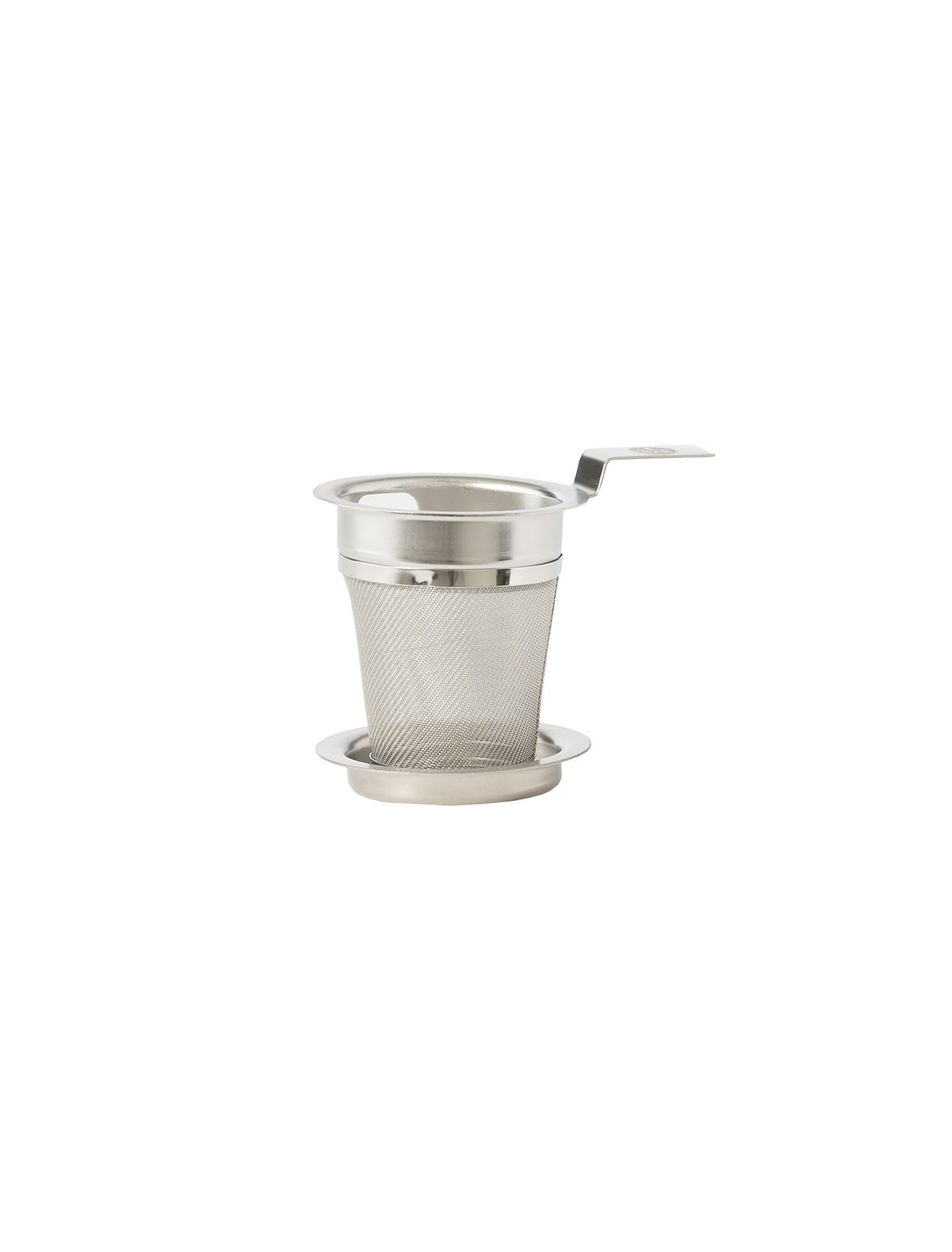 Tea strainer with tray/lid stainless steel size L ø 8x7 cm