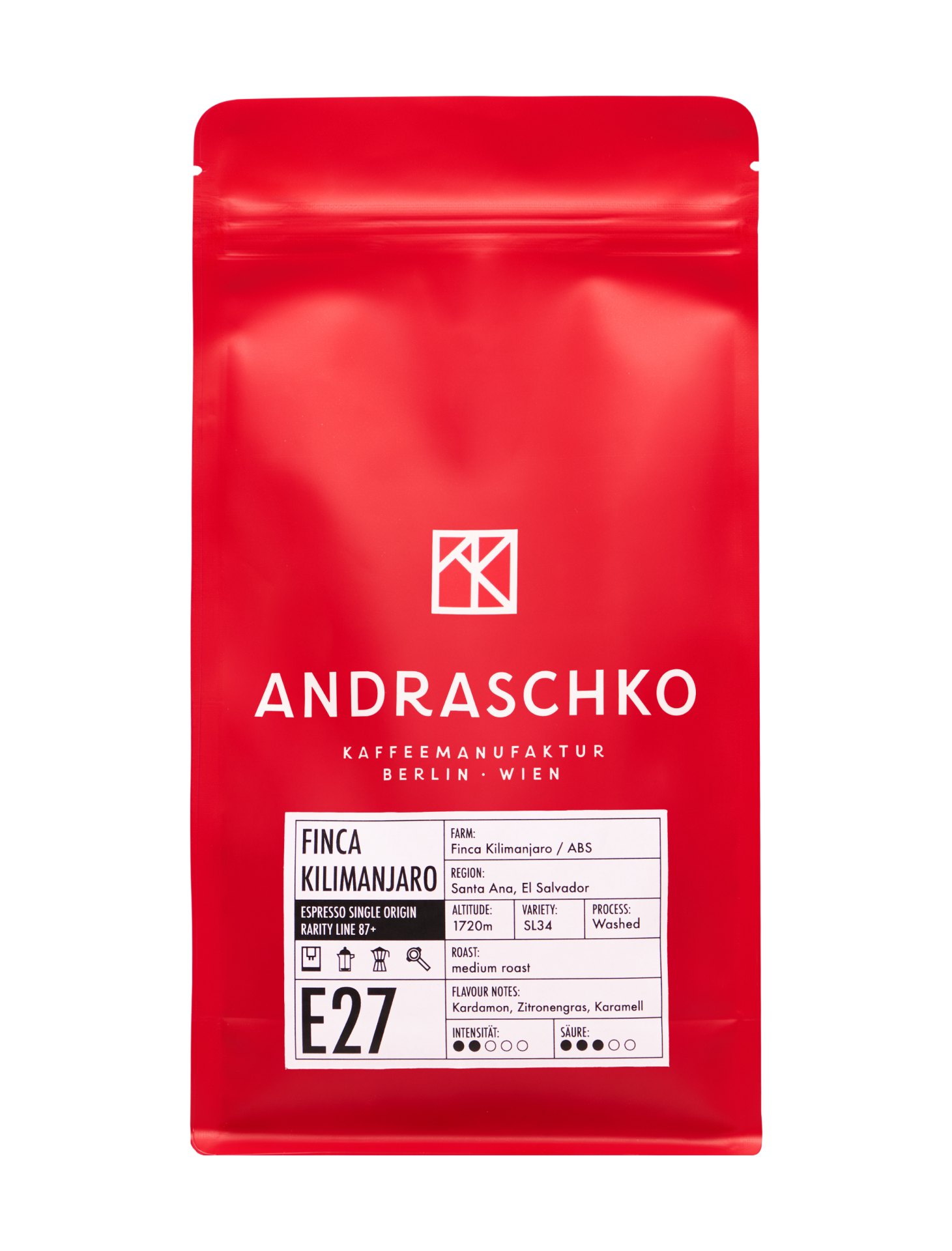 Kilimanjaro Single Origin Espresso Rarity Line 87+
