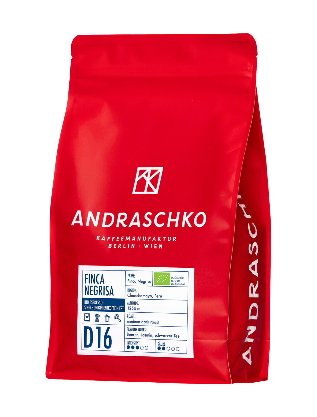 Peru Finca Negrisa Bio Single Origin Espresso entkoffeiniert - DE-ÖKO-001
