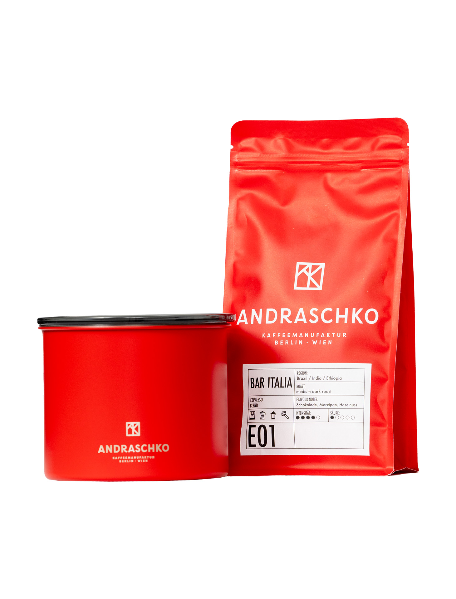 Airscape Bar Italia Espresso Blend 250g Set Airscape Bar Italia Espresso Blend 250g Set