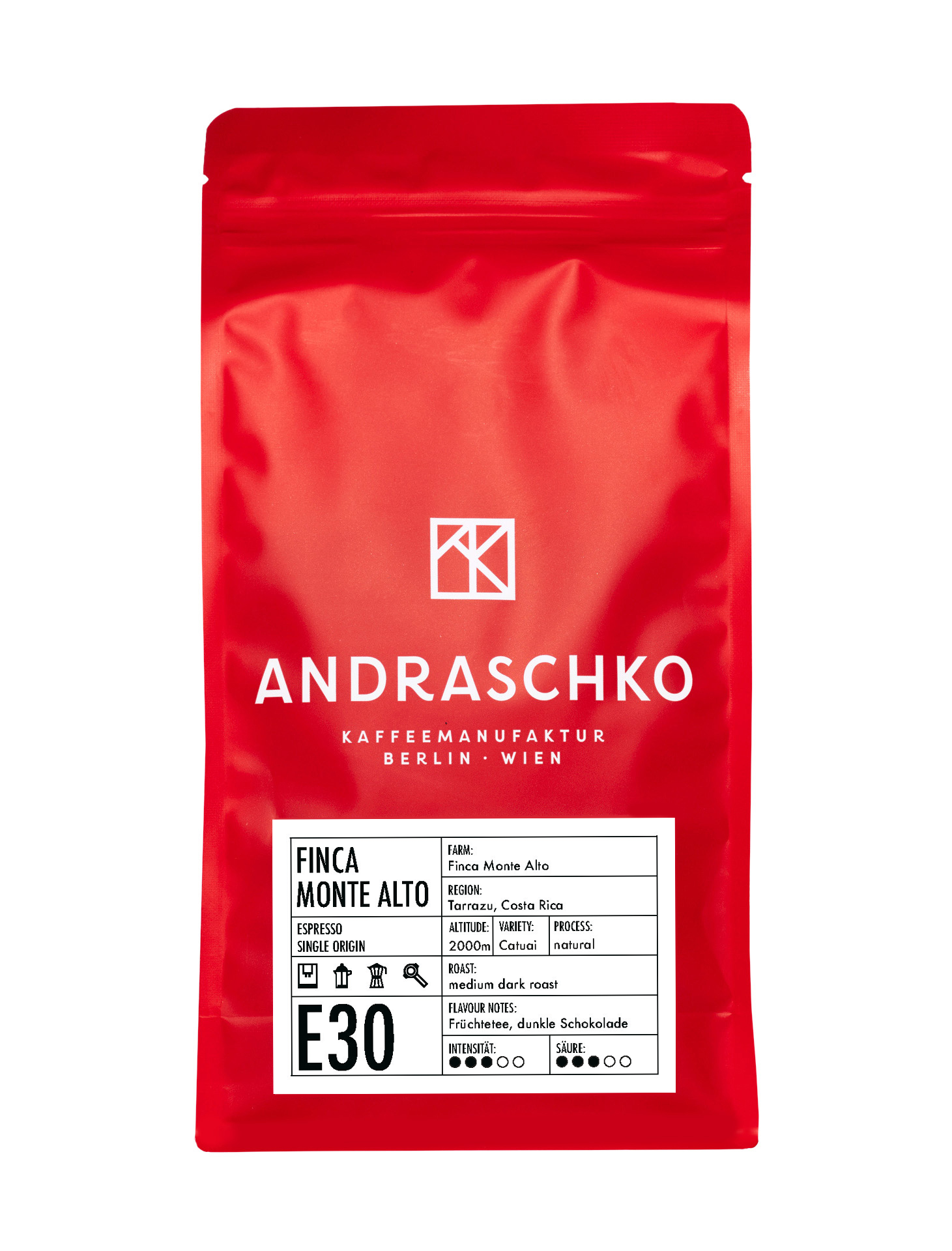 Costa Rica Monte Alto Single Origin Espresso Costa Rica Monte Alto Single Origin Espresso